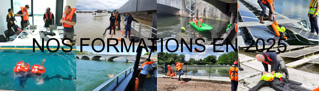 Formations en prévention, sécurité et secourisme en milieux aquatiques. 1 En 2025, nous aurons formé plus de 300 personnes pour une trentaine d'entreprises différentes.